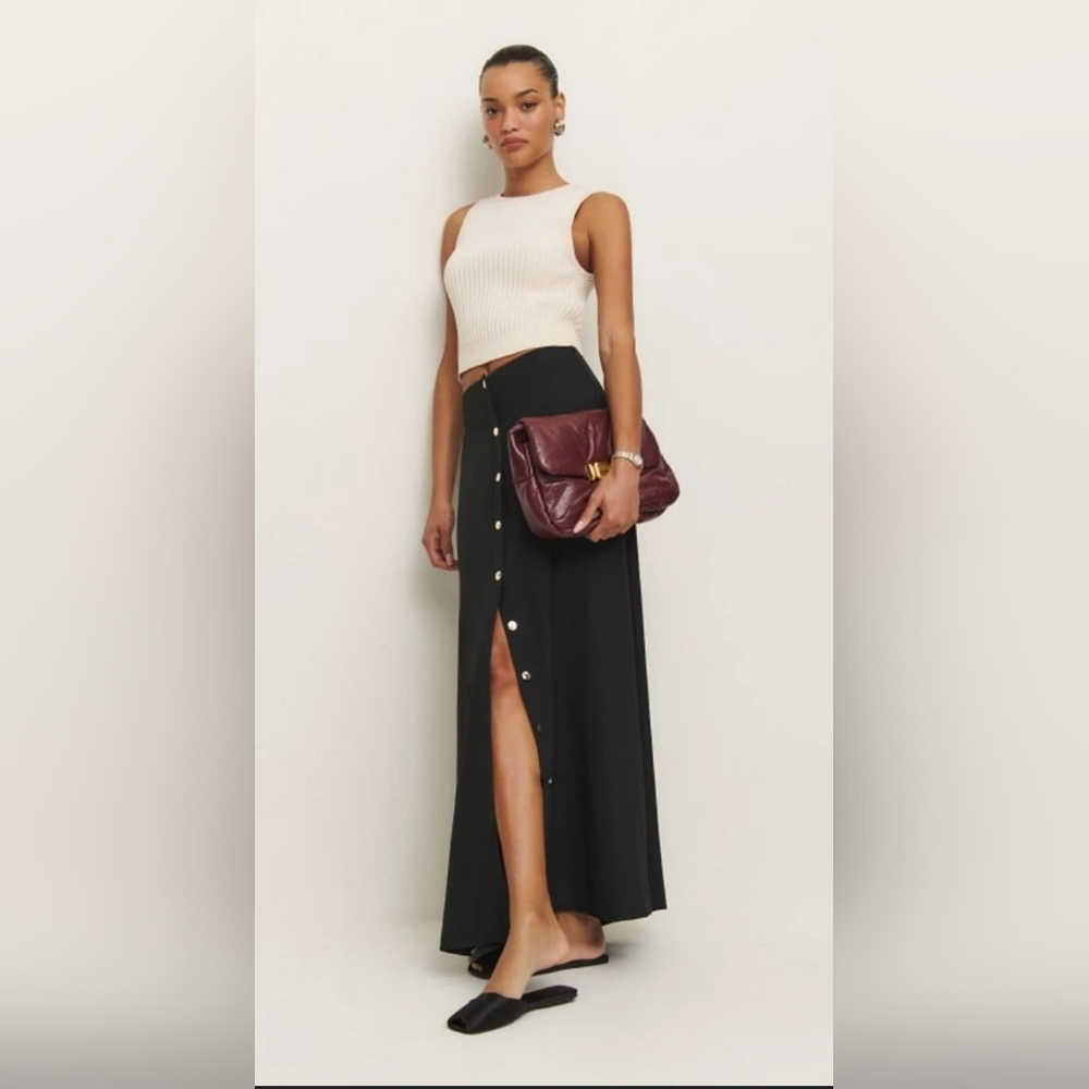 Elegant Black Maxi Skirt